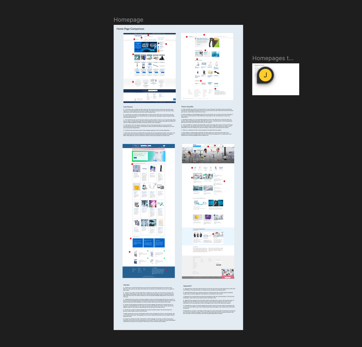 Homepage Research